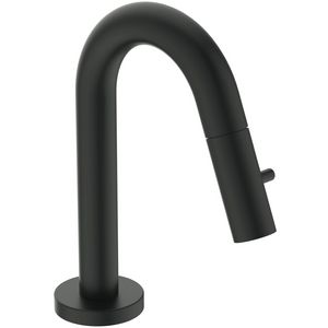 Koudwaterkrn 6l/min 1-gats hoge uitloop 125mm silk black