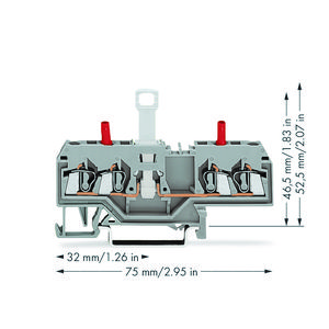 2-draads scheidings-/meetklem +test z. mes 280-649 VVE=50
