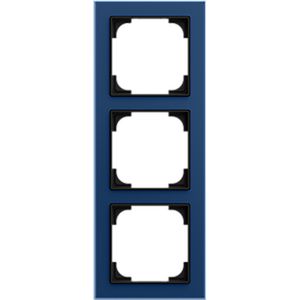 Afdekraam 3-voudig art-glas blauw