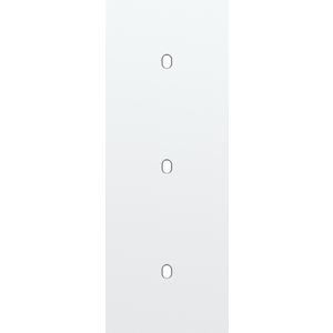 Drievoudige afdekpl. verticaal 71mm centerafstand drie enkel