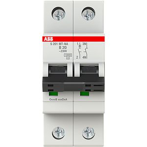Installatieautomaat Tractie BkArakteristiek 10kA 1P 20A