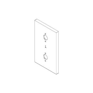 Rozet symbolen 90x150x9mm chr