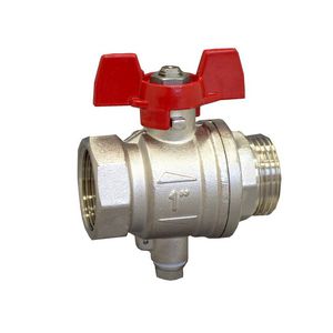 Kogelkraan met aansluiting temperatuuropnemer DN25