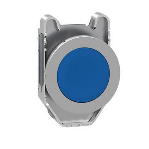 Kop verzonken drukknop Metaal Terugvering Blauw