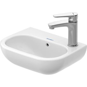 D-CODE #070536 fontein 360mm wit met kraangat met overloop