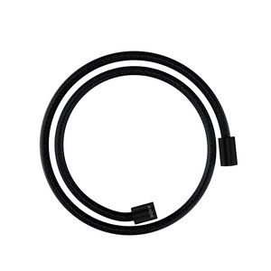 AXOR ShowerSolutions Textile shower hose 1.25 m met cylindrische moer mat zwart