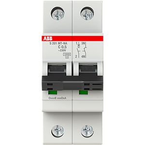 Automaat S200MT 1P+N C0,5 10kA