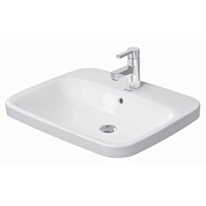 DURASTYLE #037462 inbouwwastafel 615mm wit met kraangat met overloop