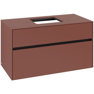 Wastafelonderkast Collaro 1000x548x500mm Wine Red C125B0AH