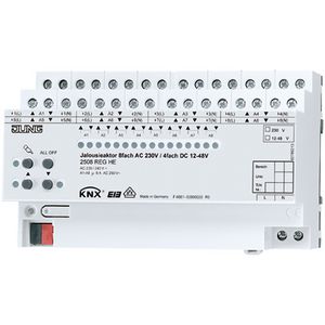 Jaloezieactor 8x230VAC/4x24VDC KNX