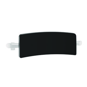 Rugsteun aluminium wit