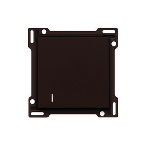 Afwerkingsset hotelkaartschakelaar dark brown