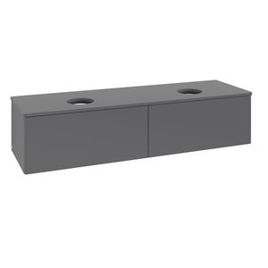 Wastafelonderkast Antao 1600x360x500mm Antr. Matt Lacquer K39010GK