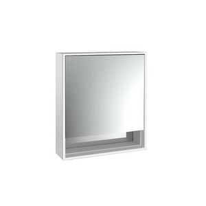 Spiegelkast Loft Bvak opbouw 600mm 1 deur deurscharnier Re