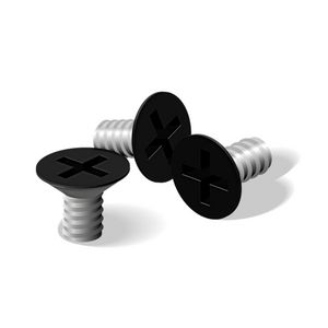 Poedergelakte reserveschroef spuitwaterd. tuinpaaltjes zwart