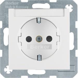 Wandcontactdoos RA aanraakv schroef berker S1/B.3/B.7 pw glans