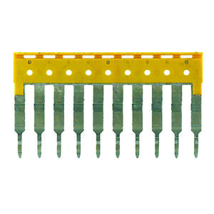 Dwarsverbinder (terminal) Plugged geel 24 A p: 10