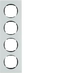 Afdekraam 4-v vlak berker R.8 glas polarwit