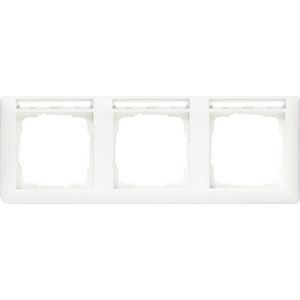 Afdekraam 3-voudig horizontaal TK Gira Standard 55 zuiver wit