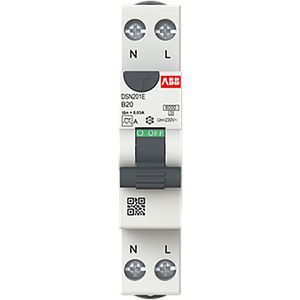 Aardlekautomaat 1P+N B kar 20A 30mA 6kA