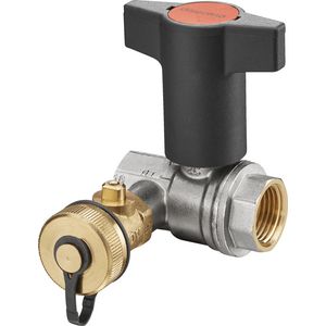 Kogelkraan Optibal met aftapafsluiter messing DN 20 3/4''