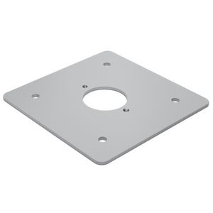 Poedergelakte grondplaat spuitwaterdichte tuinpaaltjes grijs