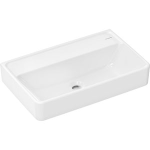 Wastafel compact 600x370mm zonder kraangat zonder overloop SmartClean wit Xanuia Q