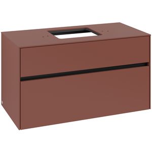 Wastafelonderkast Collaro 1000x548x500mm Wine Red C12500AH