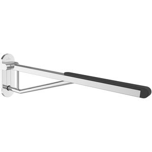 ViCareDESIGN closetbeugel opklapbaar RVS verchroomd/zwart 850mm incl. bevestigingsmateriaal