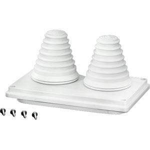 Insteektule op montage plaat IP55 2x72 mm