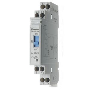 Schakelrelais AUTO-ON-OFF 1W 10A 24VUC 19.21.0.024.0000