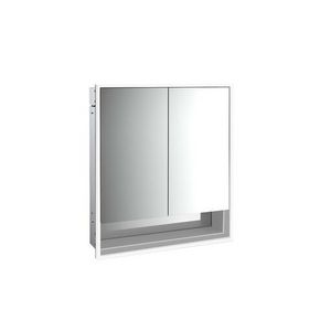 Spiegelkast Loft Bvak inbouw 600mm 2 deur