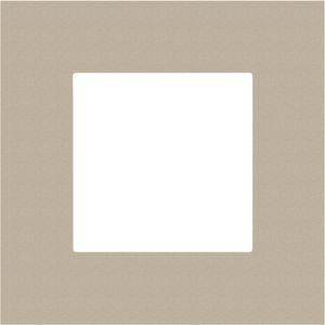 Enkelvoudige afdekplaat Pure steel champagne