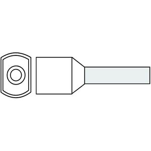 Zak a 500st. Twinadereindhuls geisol. 0,5mm² Wit 8mm DIN