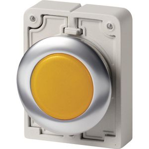 Signaallamp 30mm RVS vlak geel