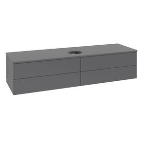 Wastafelonderkast Antao 1600x360x500mm Antr. Matt Lacquer L25010GK