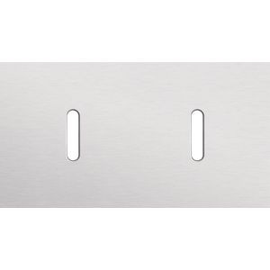 Tweevoudige afdekpl. horizontaal 71mm centerafstand twee enk