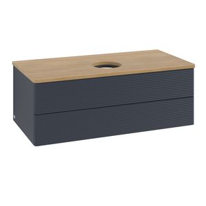 Wastafelonderkast Antao 1000x360x500mm Mid.Blue Matt Lacquer K20111HG