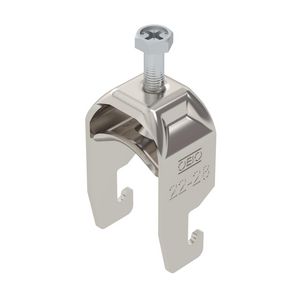 Beugelklem 2056 22-28mm rvs A4 1.4571 blank VVE=100