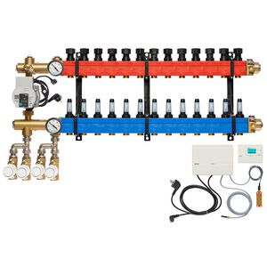 Vloerverw.verdeler 4860 4-pijps E-pomp OA. 10-145l/u 13-groeps