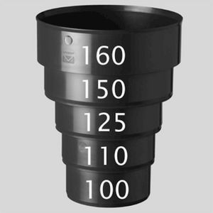 Adapter 100-160 voor universele ontluchtingspan