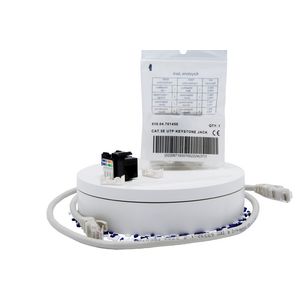 Keystone jack RJ45 Cat5e UTP 90° 110 IDC