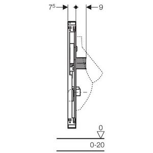 GIS UR universeel H114-132cm sturing verborgen