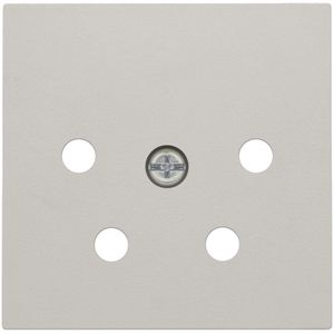 Afwerkingsset 4-polig inbouwcontactdoos PTT l.grey