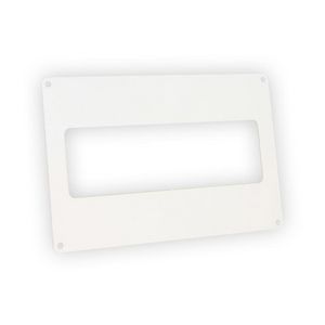 Afdekplaat 204x60mm wit vlak