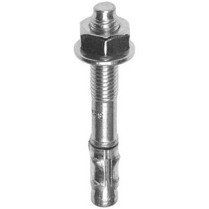 Doos a 100st. Doorsteekanker M6x50 verzinkt van 15mm