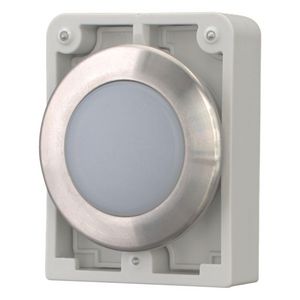 Signaallamp 30mm RVS vlak wit