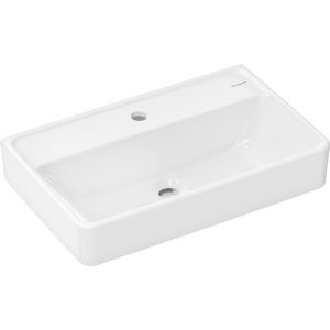 Wastafel compact 600x370mm kraangat zonder overloop SmartClean wit Xanuia Q