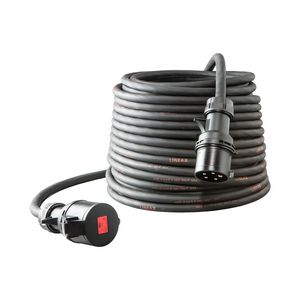 Verlengkabel 10mtr. H07RN-F 5G2,5 CEE 16/5/400 zwart
