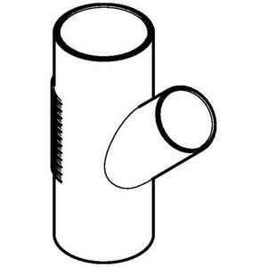 T-stuk 45° 90mm polyethyleen (PE) Silent-db20 geluidsarm